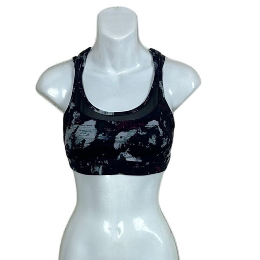 Lululemon Black Multicolor Sports Bra size 6
